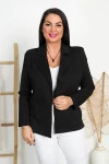 Marynarka bawełniana SONA czarna Plus Size 42-50