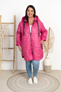 Kurtka Wiosenna DENISA różowa 48/52