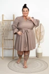Sukienka z wiązaniem MARIKA fango Plus Size 44-52