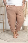 Eleganckie Spodnie Baloons DEVINE fango Plus Size 44-54