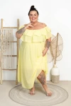 Sukienka Maxi Hiszpanka VENTURA bananowa Plus Size 52/56
