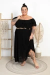 Sukienka Maxi Hiszpanka VENTURA czarna Plus Size 52/56