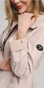 Wiosenna Kurtka Parka KLARA pudrowa Plus Size 44-52