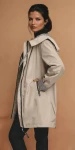 Wiosenna Kurtka Parka EMMA beżowa Plus Size 44-56