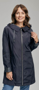 Wiosenna Kurtka Parka EMMA granatowa Plus Size 44-56