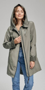 Wiosenna Kurtka Parka EMMA khaki Plus Size 44-56