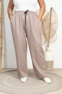 Spodnie Kuloty Masełko SAMUEL melanż Plus Size 48/54