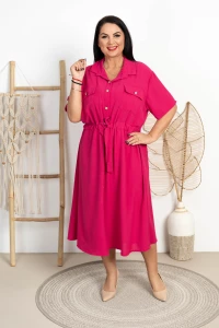Koszulowa Szmizjerka ALMA fuksja Plus Size 48/52