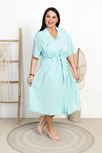 Koszulowa Szmizjerka ALMA miętowa Plus Size 48/52