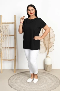 Bluzka Laserówka IRI czarna Plus Size 42/48