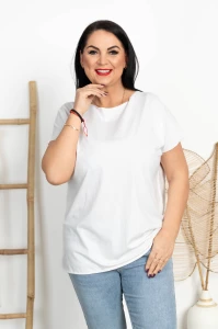Bluzka Laserówka IRI biała Plus Size 42/48