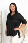 Koszula wkładana przez głowę SELEST czarna Plus Size 42-52