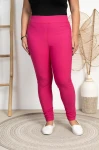 Legginsy prążkowane ASTRO różowe Plus Size 42-56