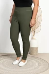Legginsy prążkowane ASTRO khaki Plus Size 42-56