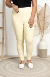 Legginsy prążkowane ASTRO bananowe Plus Size 42-56