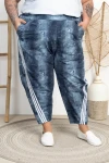 Spodnie Baloons z paskami DEVINE ala jeans Plus Size 44-58