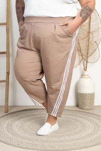Spodnie Baloons z paskami DEVINE fango Plus Size 44-58