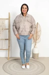 Kurtka Bomberka na wiosnę LOLO fango Plus Size 42-52