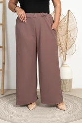 Szerokie Spodnie KULOTY PORTE fango Plus Size 48/54