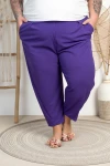 Eleganckie Spodnie Baloons DEVINE fioletowe Plus Size 44-54