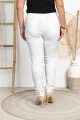 Spodnie w gumkę wysoki stan białe Plus Size 42 44 46 48 50 52 54 56 58 60