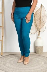 Spodnie w gumkę MIKSA DŁUGIE 09 wysoki stan morskie Plus Size 42-60