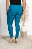Spodnie w gumkę wysoki stan morskie Plus Size 42 44 46 48 50 52 54 56 58 60