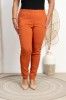 Spodnie w gumkę MIKSA DŁUGIE 09 wysoki stan ceglane Plus Size 42-60