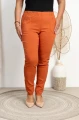 Spodnie w gumkę MIKSA DŁUGIE 09 wysoki stan ceglane Plus Size 42-60