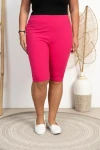 Kolarki prążkowane YOGA fuksja Plus Size 42-56