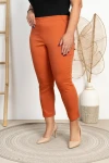 Spodnie 7/8 MIKSA ceglane Plus Size 42-60