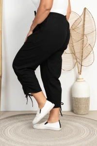 Rybaczki z troczkiem NOTINO czarne Plus Size 46/50