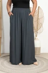 Kuloty z przewiewnej wiskozy VEGA grafitowe Plus Size 46/50