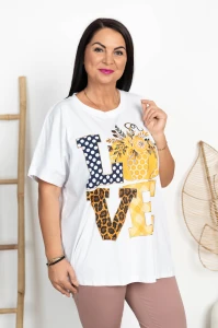 Bluzka biała DANA Dynia Love Plus Size 48/54
