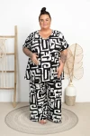 Tunika Płócienko OTELLO geometria Plus Size 48/54 