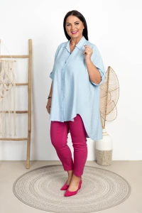 Koszula Oversize GALA błękitna Plus Size 50/54