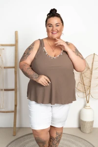 Top z muszelkami PLAY fango Plus Size 48/54
