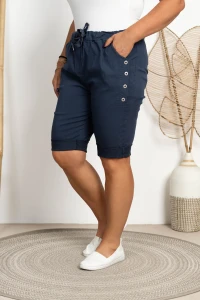 Spodenki do kolana KODI granatowe Plus Size 46/52