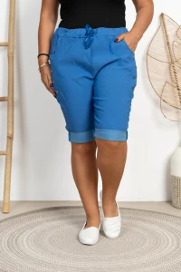 Spodenki do kolana KODI chabrowe Plus Size 46/52