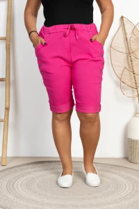 Spodenki do kolana KODI fuksjowe Plus Size 46/52