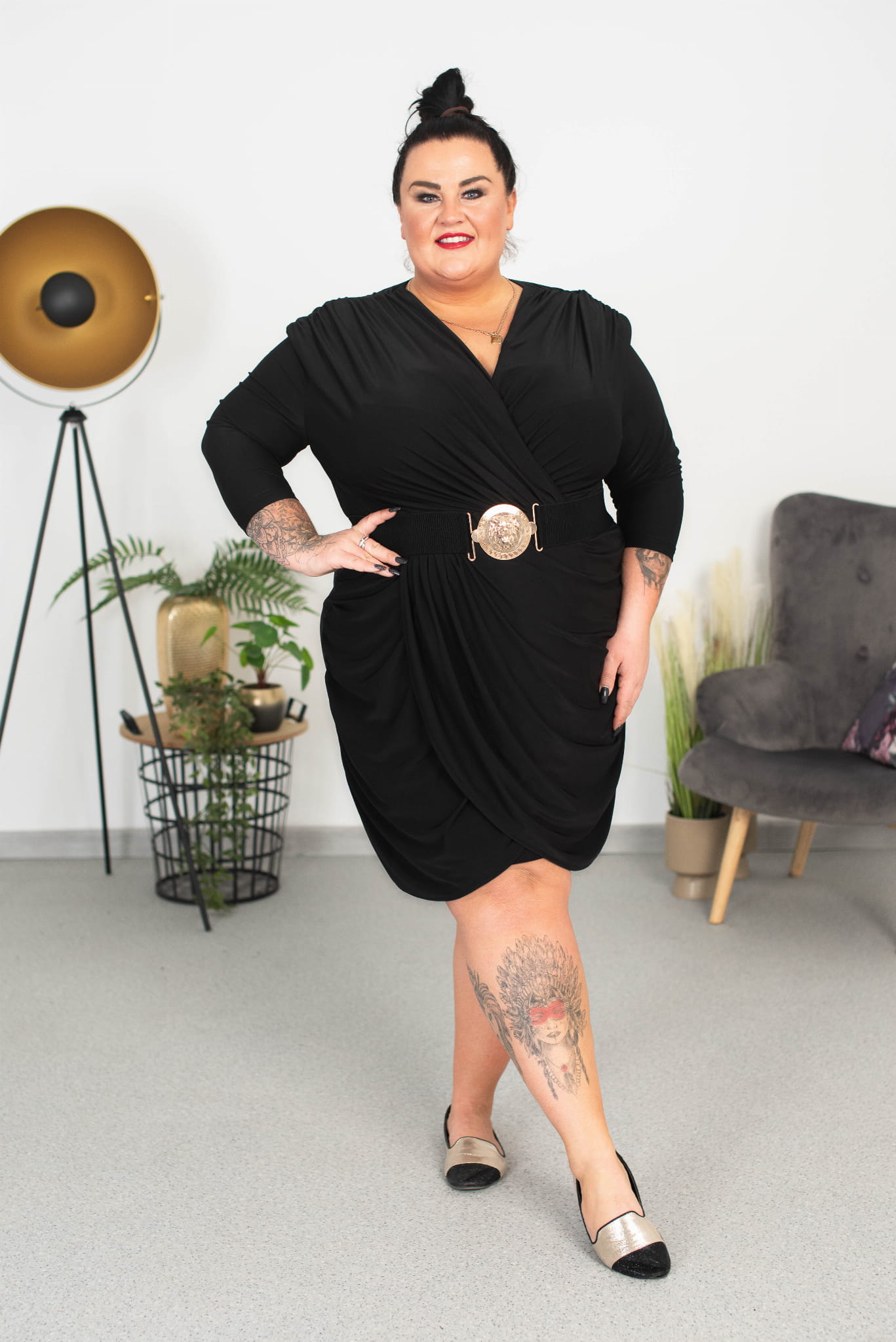 sukienka kopertowa plus size