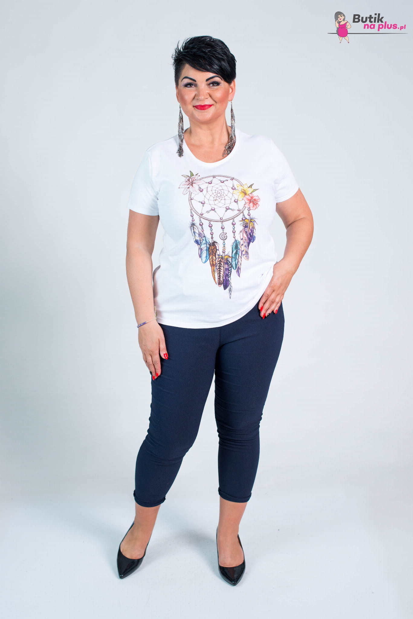 T-shirt i eleganckie spodnie