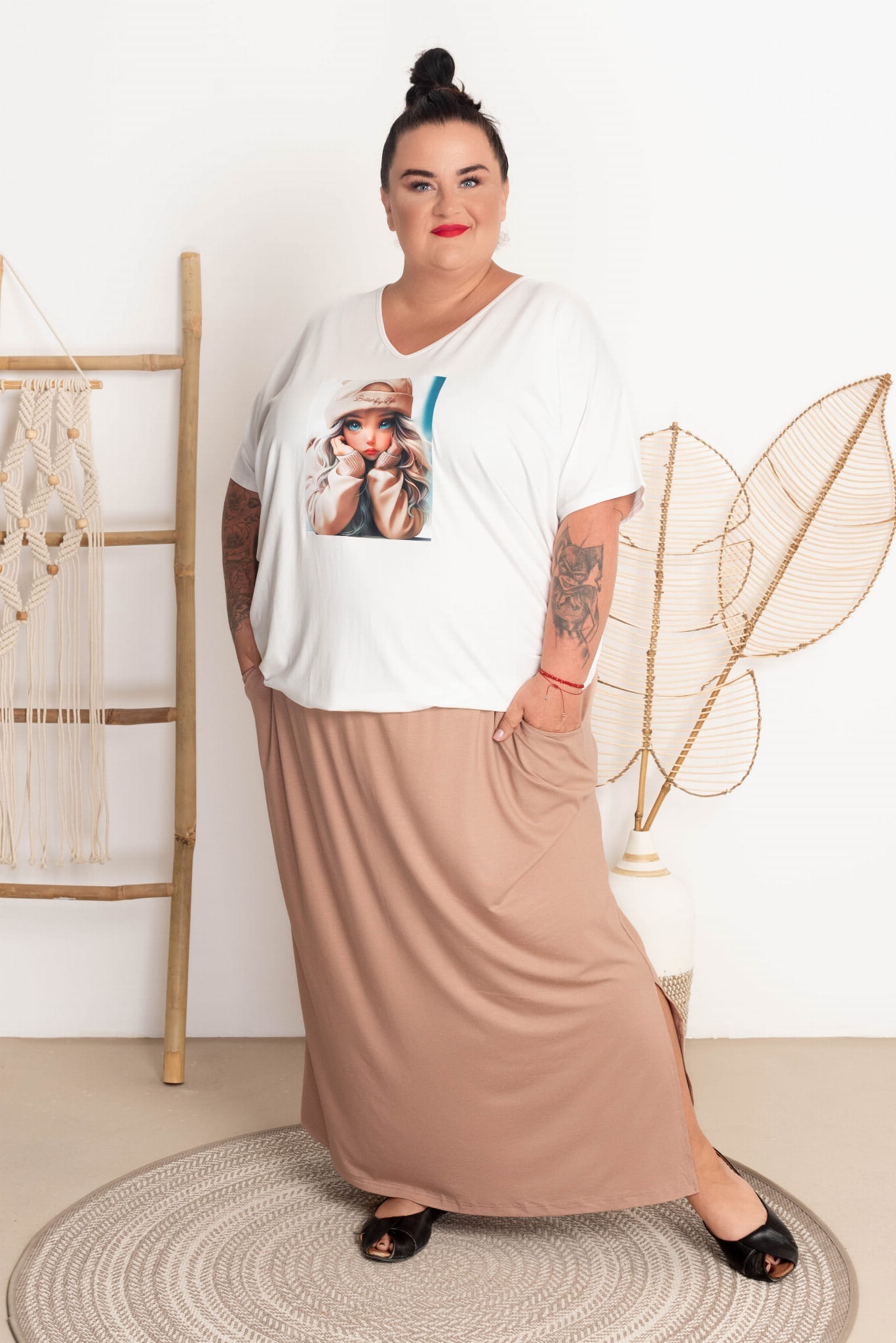 spódnica dresowa plus size