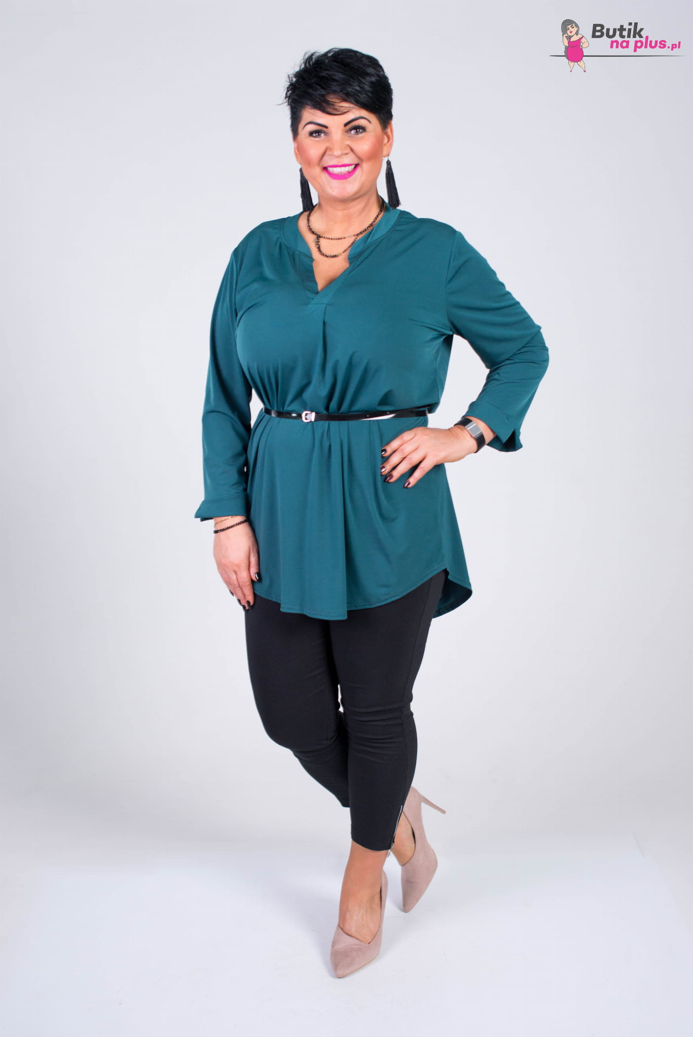 koszula zielona plus size