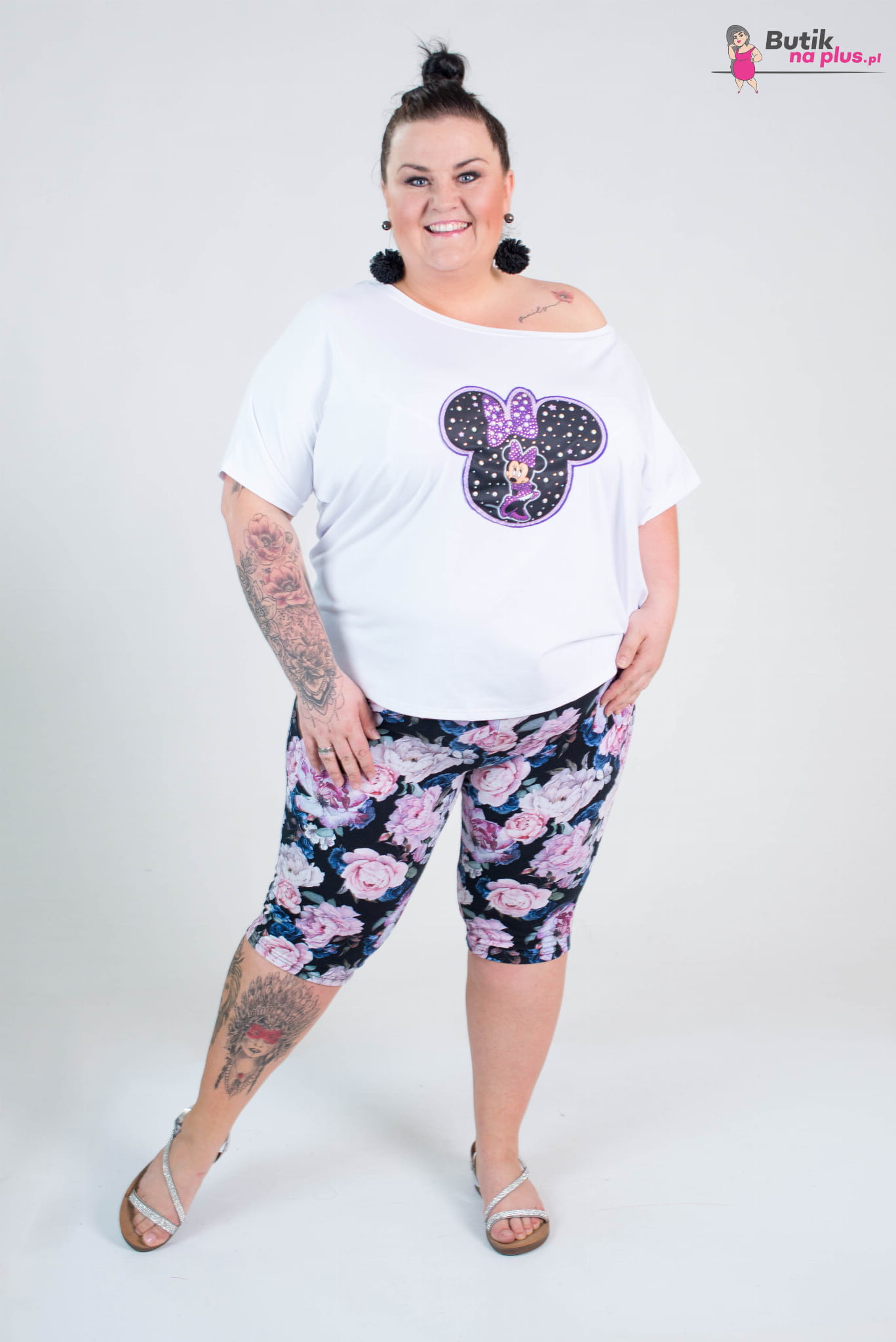 6. rybaczki plus size w kwiaty